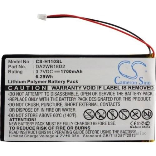 CameronSino for IRIVER H110 H120 H140 H320 H340 MP3 Playmer DA2WB18D2 battery