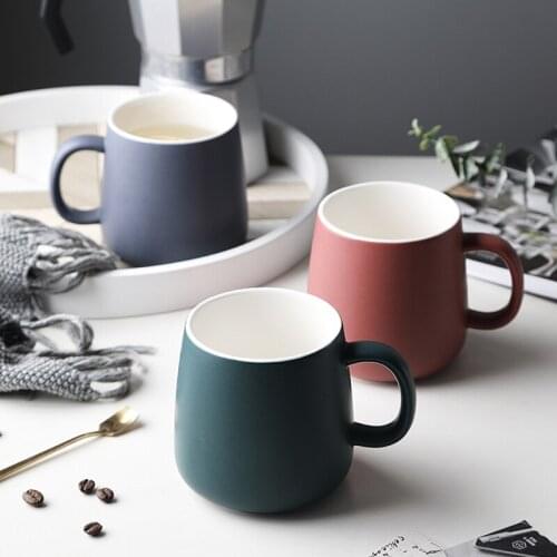 Nordic Coffee Mugs Matte Ceramic Cups For Tea Milk Water Simple Couple Mug Cup Kitchen Office Home Drink Ware Housewarming Gifts