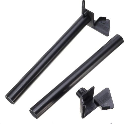 Rainwater Downpipe Kit Black Bracket Aluminum Screws Plastic Rainwater Downpipe Tube Greenhouse Gutter Down Pipe Parts