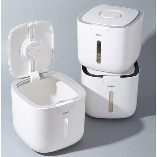 10Kg Rice Storage Box Insect-Proof Moisture-Proof Rice Container Food Storage Sealed Cereal Kitchen Accessories Cocina