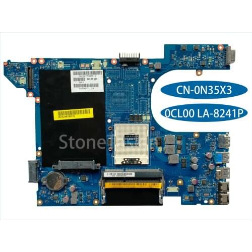 Best Value CN-0N35X3 for Dell Inspiron 5520 Laptop Motherboard 0CL00 LA-8241P SLJ8C HM77 DDR3 100% Tested