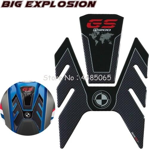 Motorcycle Sticker PU Polyurethane Resin Tank Stickers Pad Protector Case Decal for BMW R1200GS R1200 GS 2013-2018