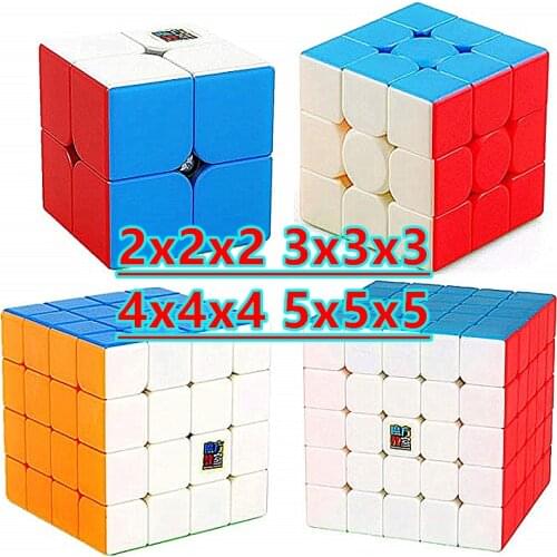Moyu Meilong 3x3x3 Magic cube Strickerless 4x4x4 Cubo magico 5x5x5 Speed cube 2x2x2 Puzzle Cubes Skew cube Mastermorphix