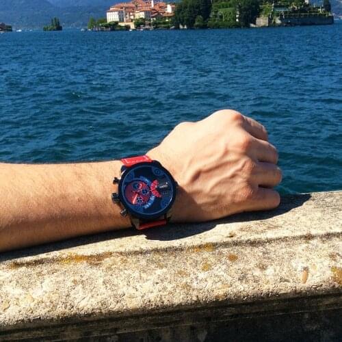 Oulm 3130 Male Dual Time Zone Luxury Brand Watches Men Big Dial Sport Quartz Clock Unique Design Casual Leather Wristwatch