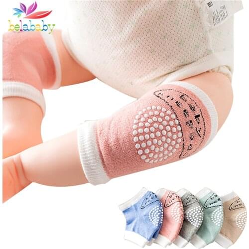 1 Pair Baby Knee Pads Safety Crawling Protector Cotton Kids Kneecaps Cartoon Anti-Slip Newborn Baby Boys Girls Leg Warmers
