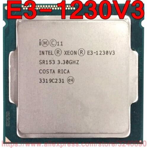 Original Intel CPU Xeon E3-1230V3 Processor 3.30GHz 8M Quad-Core E3-1230 V3 Socket 1150 free shipping E3 1230V3 E3 1230 V3
