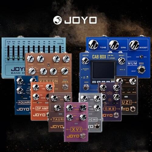 JOYO Pedal R Series Effect Pedal Baatsin Overdrive Distortion Aquarius Delay Looper Vocal Pedal Atmosphere Reverb Pedal