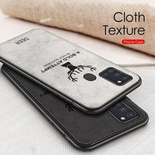 Shockproof cloth fabric case For samsung a21s a 21s phone shell For samsung galaxy a21s a21 s sm-a217f silicone back cover coque