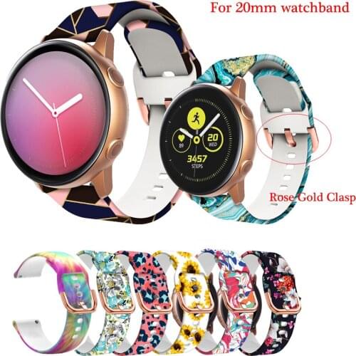 Silicone Original 20/22mm band For Samsung Galaxy Watch Active2 40/44mm/3 41 45mm s3 s2 wristband For Huawei GT 2 42 46mm/gt2pro