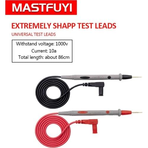 Multimeter Test Lead 1000v 10A Wire Pen Cable For Digital Meter Needle Tip Meter Needles Test Leads