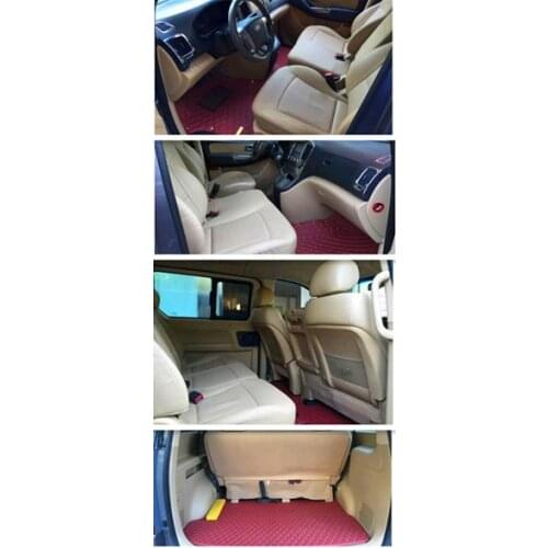 High quality mats! Custom full set car floor mats + trunk mat for Hyundai H1 8 9 seats 2019-2010 waterproof carpets for H-1 2015