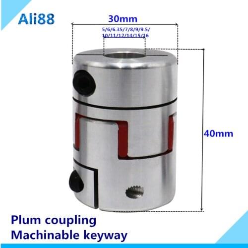 1pcs XB30*40-12*14mm cnc motor shaft adapter Coupler Flexible Shaft Coupling 30x40mm 5/6/6.35/7/8/10/12/14/15/16mm