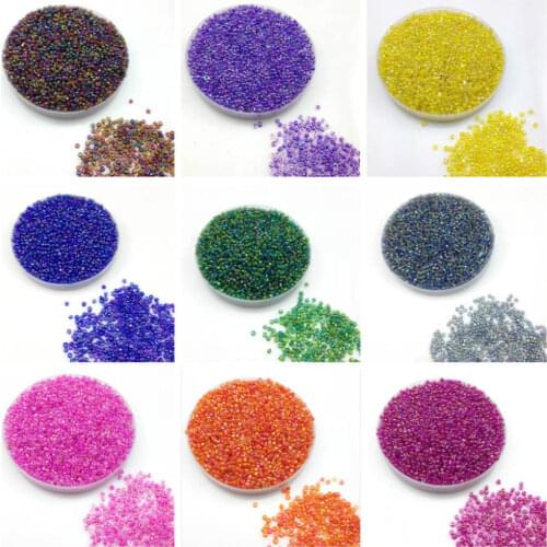 1000X 2mm Charm Round AB Transparent Color Czech Glass Seed beads Jewelry Making Craft DIY Accessories Bracelet Earring Findings