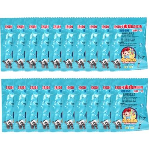 20pcs/10p Concentrated Bubble Solution Just Add Water Refill Solution for Automatic Soap Water Bubble Machine Gatling Bubble Gun