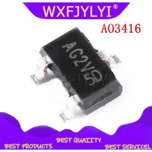 20pcs/lot AO3416 silk-screen AGRV SOT-23 N-Channel Enhancement Mode Field Effect