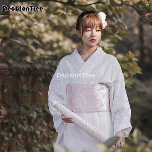 2021 japanese traditional kimono dress anime girl cosplay costume haori vintage floral robe stage fancy wear daily geisha robe