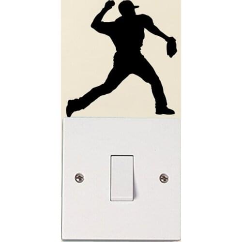 Baseball Fashion Vinyl Wall Sticker Decoration Accessories Switch Decal 6SS0126