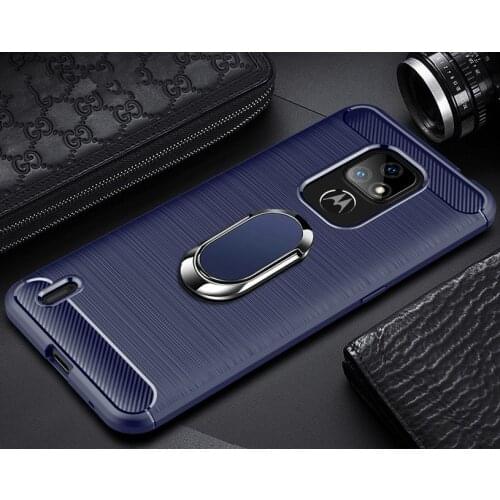 Luxury case For Motorola Moto E7 2020 case G9 Power Play Plus Silicone Finger ring Holder cover for Moto E7 Plus G 5G