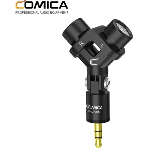 COMICA CVM-VS10 Mini Flexible XY Stereo Microphone For GOPRO, Camera