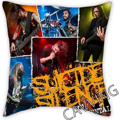 Suicide Silence 3D Printed Polyester Decorative Pillowcases Throw Pillow Cover Square Zipper Pillow Cases Fans Gifts G01