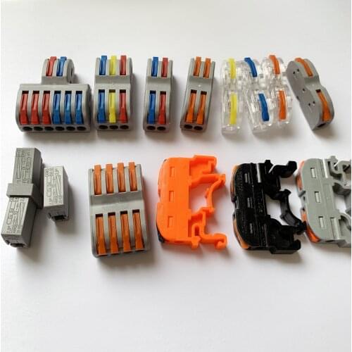 PCT-2-2 SPL-1 PCT-111 PCT-211 Compact Wire Wiring Connector type Conductor Terminal Block With Lever 0.08-2.5mm2 SPL-2 3
