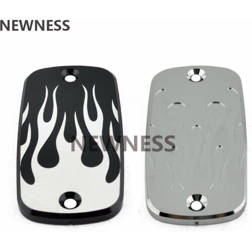 Motorcycle Flame Brake Clutch Fluid Reservoir Cap For Yamaha VStar 400 650 1100 1300 Virago XV250 535 Road Star 1100 1300
