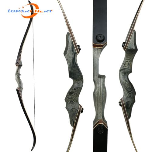 Hunting Bow Recurve Bow for Left/Right-handed Wooden Take-down Bow Adult Outdoor Shooting Target Practice Bow