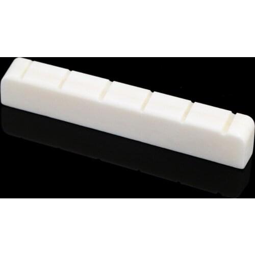 Musiclily Slotted 6 String Classical Guitar Bone Nut, DJ-03 52x6x9/8.5mm (2 Pieces)
