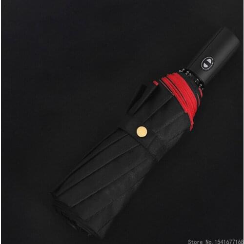 Mens and womens oversized folding fully automatic double-layer rain and rain umbrellas, reinforced windproof umbrellas