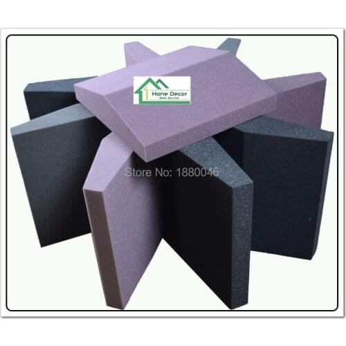 New Thick Soundproof foam acoustic foam acoustic panel decorative acoustic panels 8pcs size 30*30*7.5cm Black color in stock