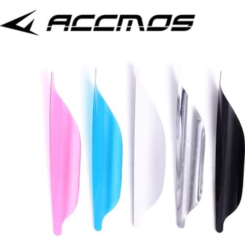 50pcs Newest Archery Spin Vanes 1.56 1.75 2 inch Spiral Feather Right Wing DIY Arrow Archery With Tape Arrow Accessories