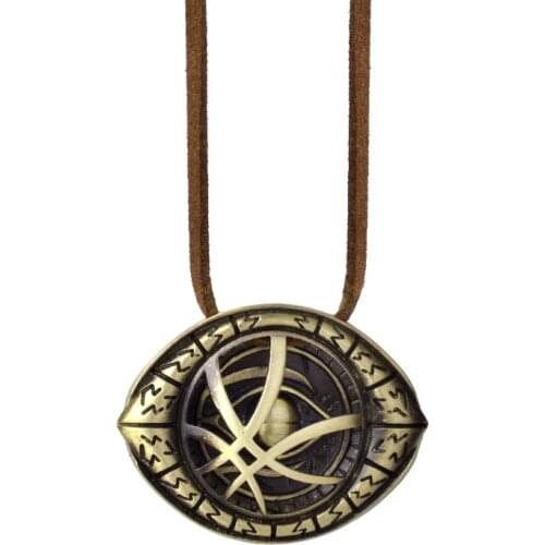 Doctor Strange Necklace Eye of Agamotto Costume Prop Stone Pendant necklace