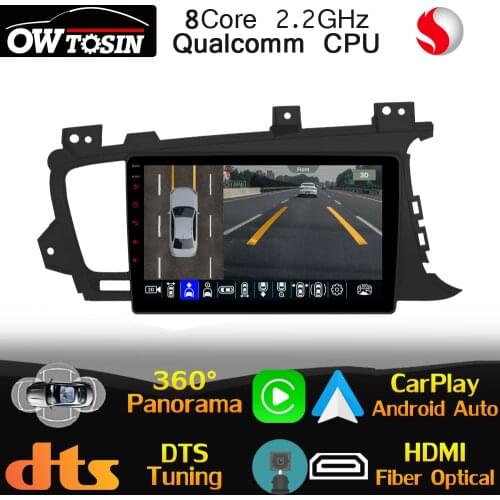 Qualcomm CPU Android For Kia Optima K5 3 TF 2010-2015 Car Radio GPS 360 Panoramic 4G LTE WiFi Head Unit Stereo CarPlay Auto HIFI