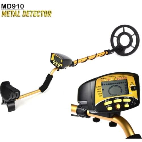 MD910 Professional Portable Underground Metal Detector Gold Detector Handheld Treasure Hunter Gold Digger Finder LCD Display