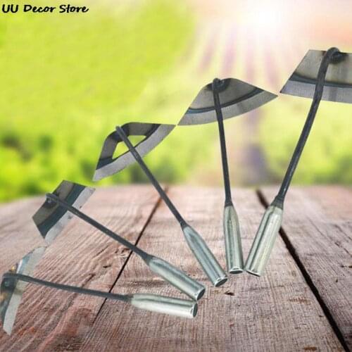1pc All-steel Hardened Hollow Hoe Handheld Weeding Rake Planting Vegetable Farm Garden Agriculture Tool Weeding Accessories