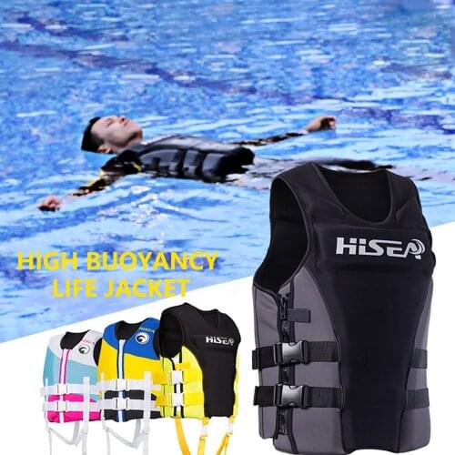Adults Life Jacket Neoprene Safety Life Vest Water Sports Fishing Water Ski Vest Kayaking Boating Swimming Drifting Safety Vest