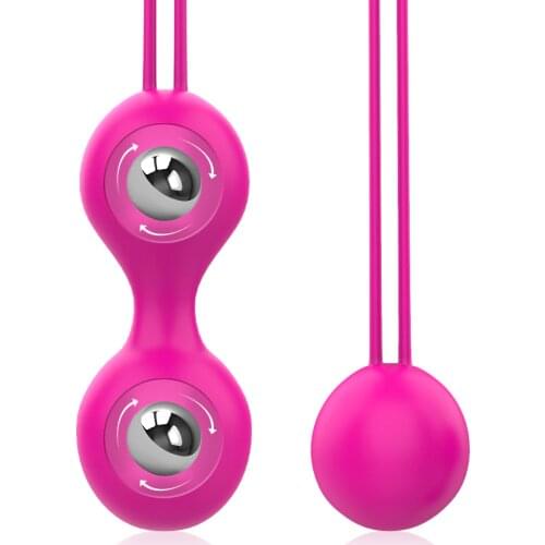 Ben Wa Ball 2Pcs/Set Vagina Tightening Exercise Vaginal Geisha Ball Silicone Kegel Ball Vagina Massage Vibrator