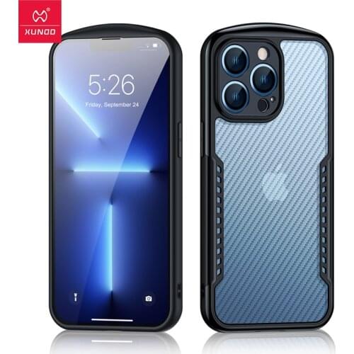 Xundd Gamer Case For iPhone 13 Pro Max Case Shockproof Matte Carbon Fiber Phone Cover For iPhone 13 Pro Max Funda Capa Coque