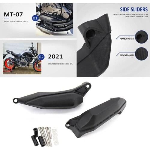 Motorcycle For Yamaha MT07 MT 07 2021 Engine Protection Side Sliders Crash Pad Falling Protector Tracer 700 Tracer700 2020