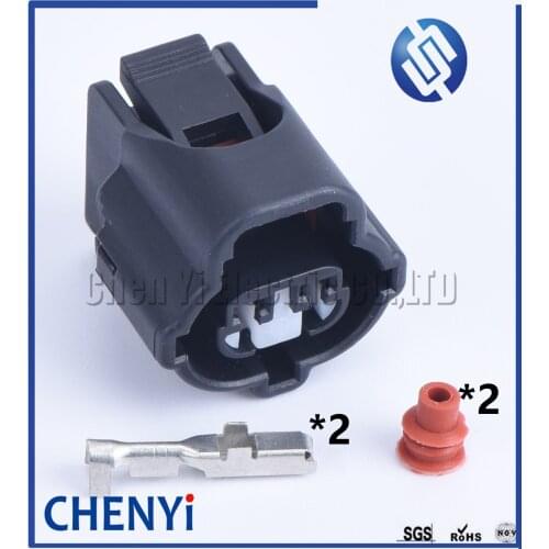1 Set 2 Pin Waterproof Female(2.2) Auto Plug For K Series RV IAT VVTi Connector Sensor 1JZ-GTE 2JZ-GTE 90980-11025 7283-7929-30