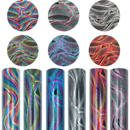 19"x39" HTV Iron on Pattern Vinyl Heat Transfer Vinyl for T-Shirt Fabric Craft 6 Assorted Colors Vinyl for Cricut Bag Hat Pillow