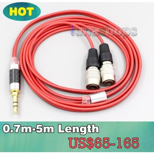 4.4mm XLR 2.5mm 3.5mm 99% Pure PCOCC Earphone Cable For Mr Speakers Alpha Dog Ether C Flow Mad Dog AEON LN006683