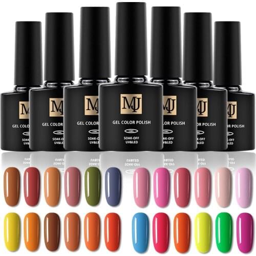 6 Colors/Set Gel Nail Polish Environmentally Friendly Nail Art Phototherapy Glue Polishing Matte Effect LED Color Gel Varnish