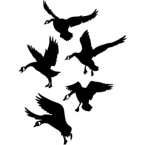 Auto Accessories Sticker Funny Goose Falling Goose Funny bumper car stickers and decals Car Windows waterproof 13.4*17.8CM