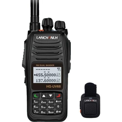 UV68 Wireless Bluetooth Walkie Talkie VHF&UHF 128CH Dual Band Dual Display Handheld HF Transceiver Flashlight