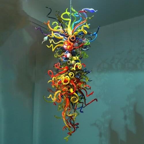Large Luxury Handmade Blown Glass Chandeliers Lighting LED chihuly Art Chandelier