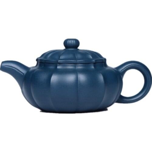Household raw ore azure mud broccoli bag sunflower antique pot boutique tea pot creative tea set