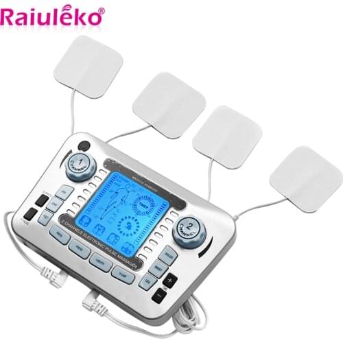 Tens Pulse Massager Ems Electrical Muscle Stimulator Acupuncture Low Frequency Physiotherapy Machine Fat Burner Pain Relief