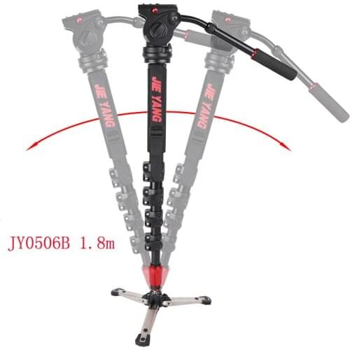 DHL PROGO JIEYANG JY0506 JY0506B Aluminum Alloy Professional Monopod For Video & Camera / Tripod Head & Carry Bag wholesale
