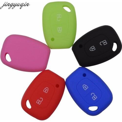 Remote 2 Buttons Car Key Silicone Cover Skin For Renault Trafic Vauxhall Opel Vivaro Nissan Primastar Flip Fob Keychain
